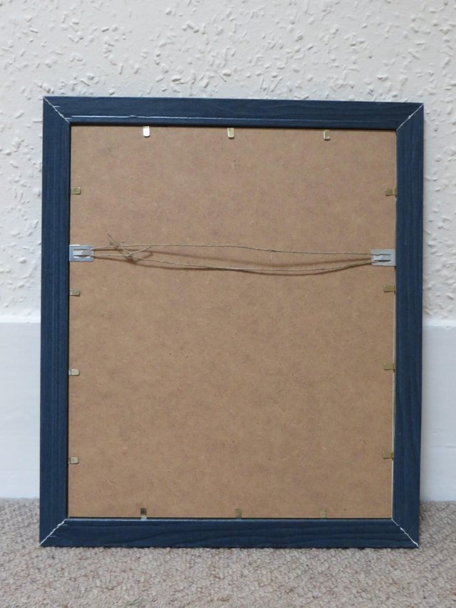 Image 2 of PICTURE FRAME blue stained wood