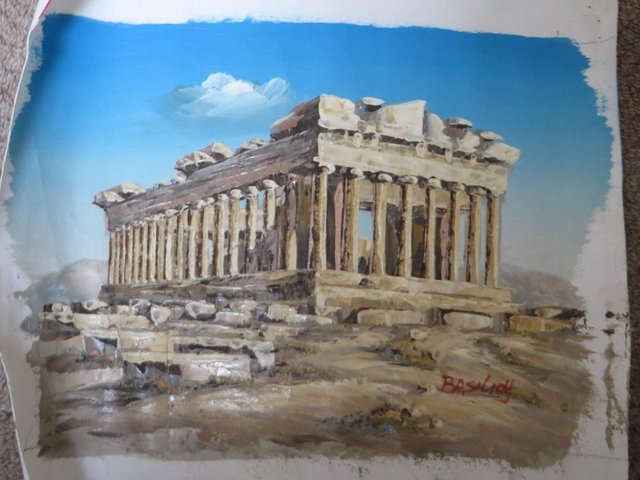 Preview of the first image of PARTHENON Oil Painting small.