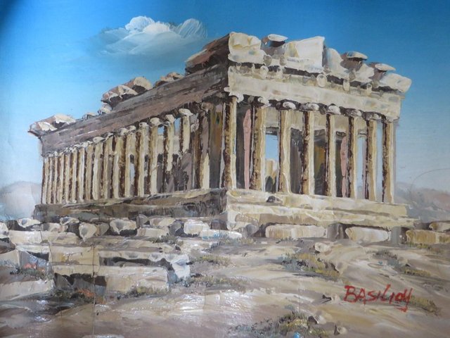 Image 2 of PARTHENON Oil Painting small