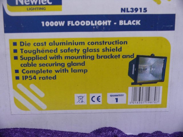 Preview of the first image of 1000watt Floodlight - Black.