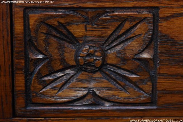 Image 46 of AN OLD CHARM JAYCEE LIGHT OAK HALL COAT STICK STAND CABINET