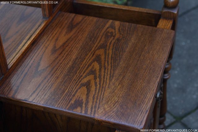 Image 48 of AN OLD CHARM JAYCEE LIGHT OAK HALL COAT STICK STAND CABINET