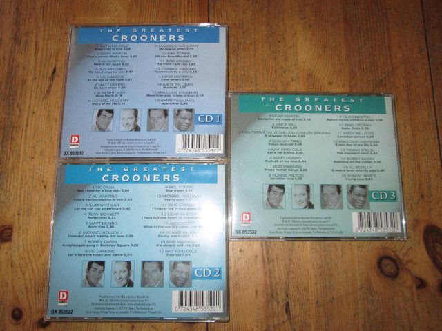 Preview of the first image of The Greatest Crooners 3CD set (Incl P&P).