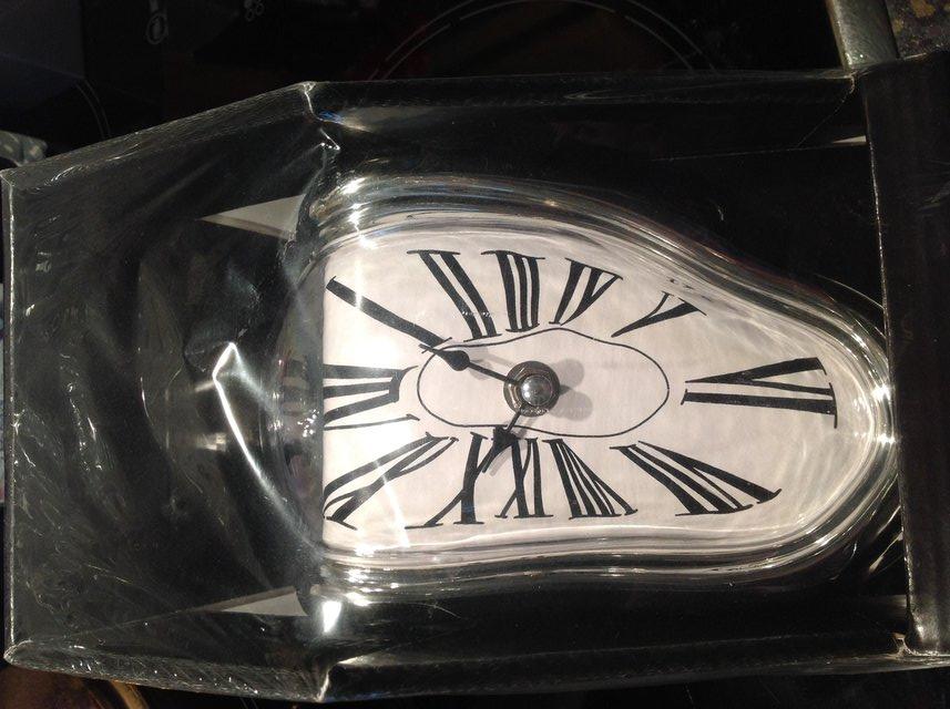 Preview of the first image of Novelty Melted Clock new in Box.