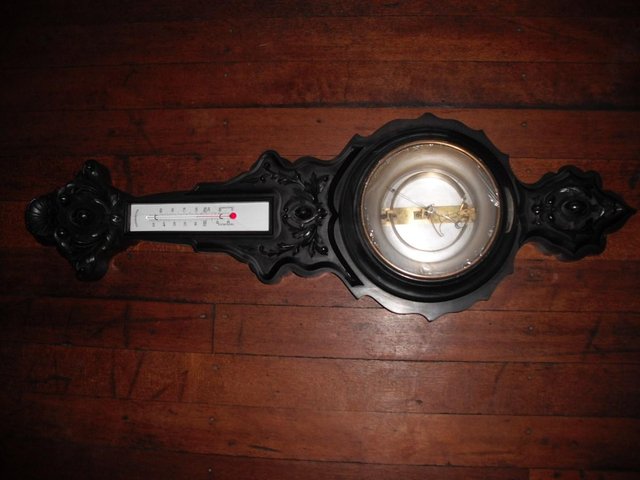 Preview of the first image of 1884 Barometer with Thermometer.