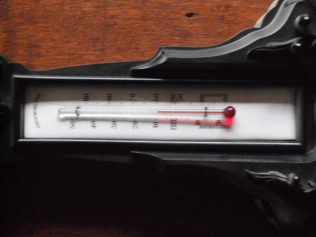 Image 2 of 1884 Barometer with Thermometer