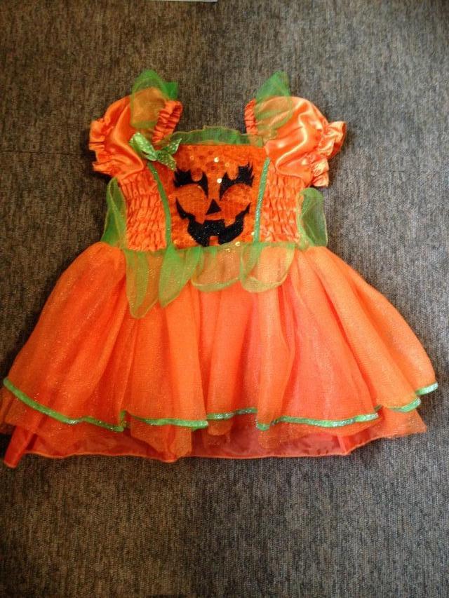 Preview of the first image of Halloween costume 9-12mths - Pumpkin dress.
