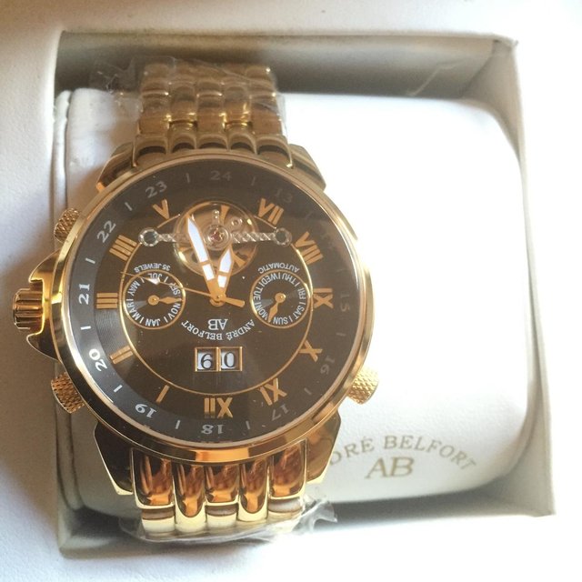 Image 3 of André Belfort AB-4410 Etoile Polaire Gold Schwarz Watch