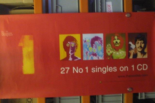 Preview of the first image of Beatles Original No 1 Promo Poster 27 Number Ones.