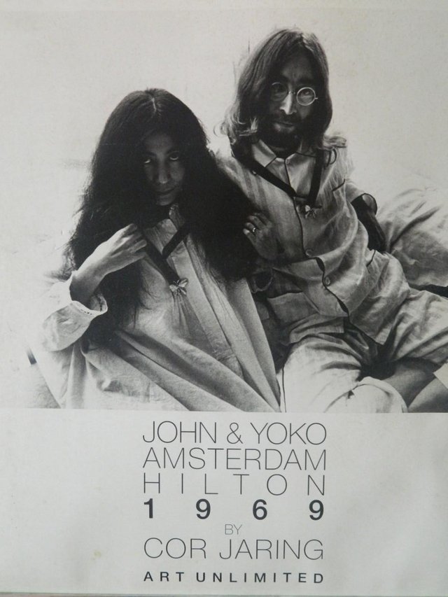 Image 2 of John Lennon & Yoko  Amsterdam Hilton 1969 Original Poster