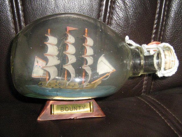 Preview of the first image of SHIPS IN BOTTLES..THE BOUNTY & THE GOLDEN HIND from.