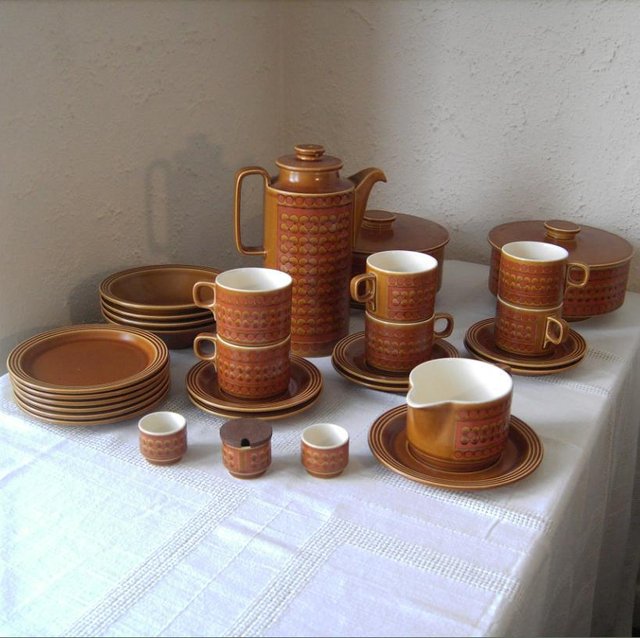 Preview of the first image of Hornsea Saffron retro pottery.
