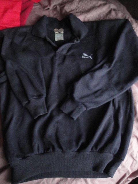 Preview of the first image of Puma Black Sweatshirt. Chest 36". Used..
