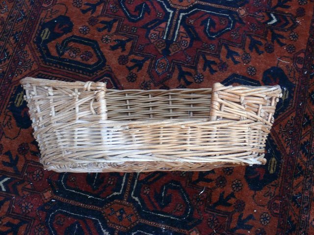 Preview of the first image of Vintage Wicker Cat Basket.