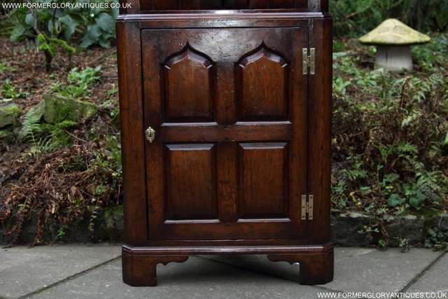 Image 42 of TITCHMARSH AND GOODWIN OAK CORNER DISPLAY CABINET STAND
