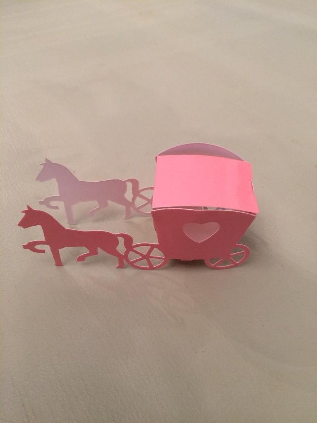 Preview of the first image of HORSE & CARRIAGE WEDDING FAVOR BOXES.