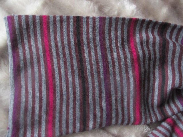 Image 3 of PURPLE STRIPED MENS SCARF UNWORN NO TAGS MARKS AND SPENCER