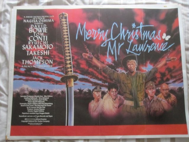 Preview of the first image of Orig Film Poster David Bowie in Merry Christmas Mr Lawrence.