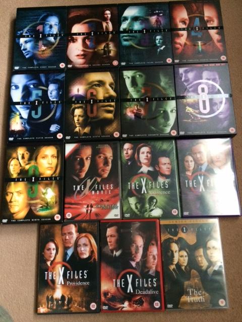 Preview of the first image of The X Files complete series DVD boxset and extras.