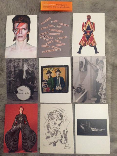 Image 2 of Set of Nine David Bowie Postcards from  V&A Exhibition 20