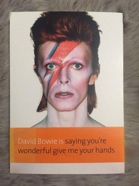 Preview of the first image of Set of Nine David Bowie Postcards from  V&A Exhibition 20.