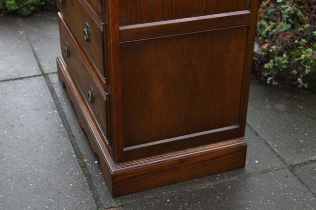 Image 24 of OLD CHARM JAYCEE LIGHT OAK TALL BOY CHEST OF DRAWERS STAND