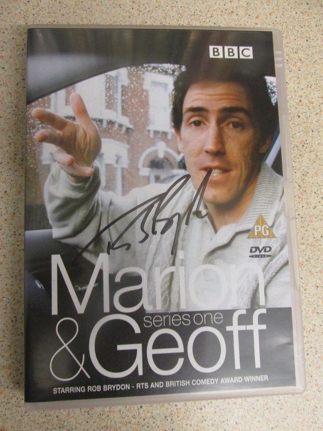 Preview of the first image of ROB BRYDON HAND SIGNED DVD 'MARION AND GEOFF' SERIES ONE.