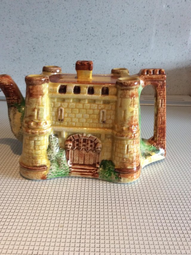 Preview of the first image of Antique Old English Castle tea pot.