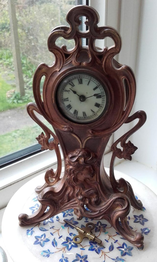 Preview of the first image of ART NOUVEAU AMERICAN CLOCK.
