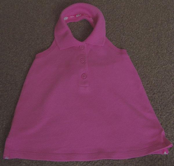 Preview of the first image of BABY GIRLS PINK HALTERNECK TOP BY BABY GAP - 12/18M.