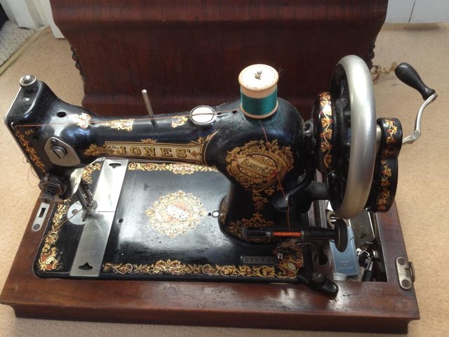 Preview of the first image of Jones Vintage Sewing Machine Circa 1916.