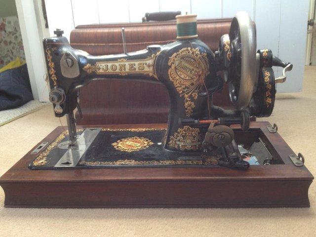 Image 2 of Jones Vintage Sewing Machine Circa 1916
