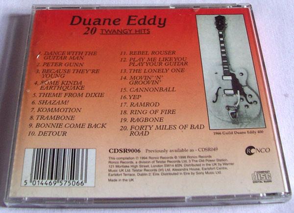 Image 2 of DUANE EDDY 20 TWANGY HITS CD