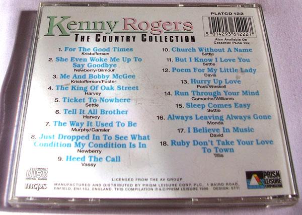 Image 2 of KENNY ROGERS THE COUNTRY COLLECTION CD