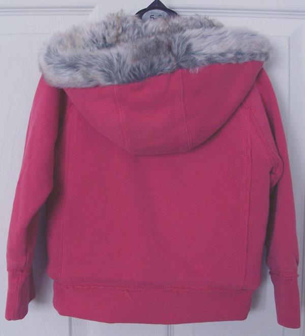 Image 2 of PRETTY GIRLS PINK FUR LINED JACKET - AGE 18/23 MTHS