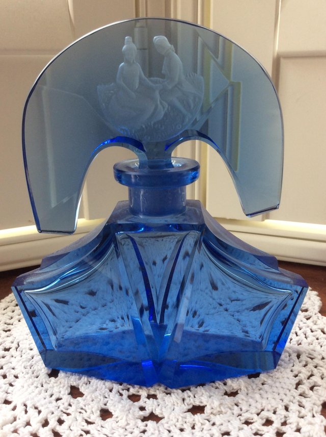 Image 3 of Outstanding vintage Czech perfume bottle