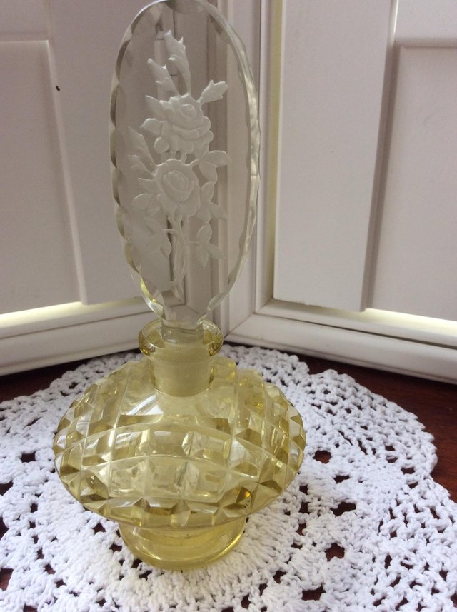 Preview of the first image of Antique Czech perfume bottle.