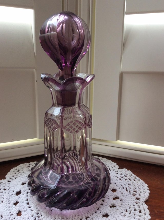 Image 2 of Large vintage crystal scent bottle