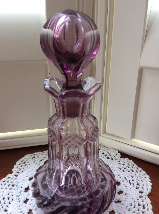 Image 3 of Large vintage crystal scent bottle
