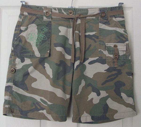 Preview of the first image of GORGEOUS GIRLS CAMOFLAGE SHORTS BY NEXT - AGE 14 YRS.