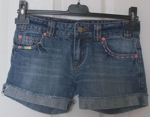 Preview of the first image of GORGEOUS GIRLS DENIM SHORTS BY DENIM & CO - AGE 9/10 YRS.