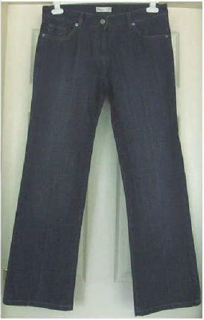 Preview of the first image of LADIES DARK DENIM JEANS BY GEORGE - SZ 12.