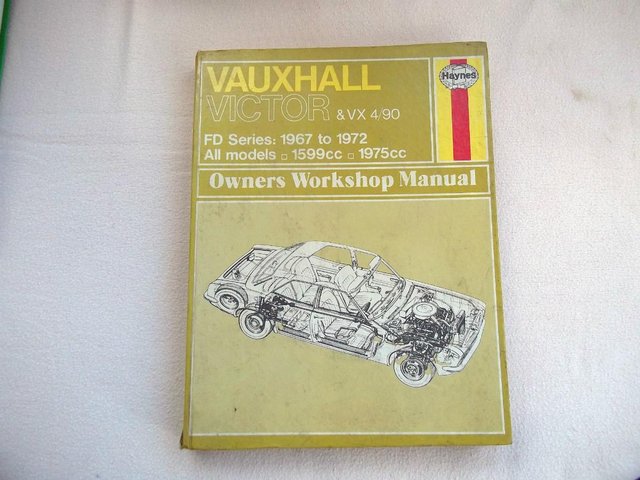 Preview of the first image of Vauxhall Victor & VX 4/90 workshop manual..