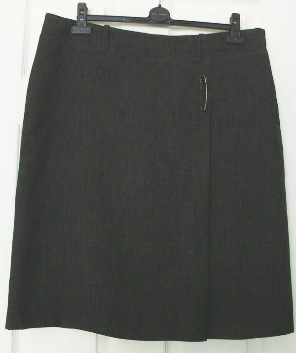 Preview of the first image of GORGEOUS LADIES DARK GREY SKIRT BY H&M - SZ 16.