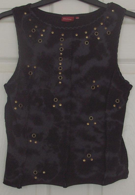 Preview of the first image of GORGEOUS LADIES BLACK SLEEVELESS TOP BY FIRETRAP - SZ S.