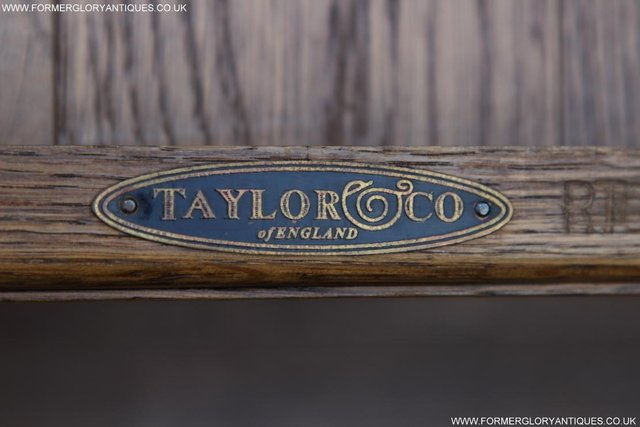 Image 18 of A TAYLOR & Co SOLID OAK COFFEE LAMP PHONE TABLE STAND