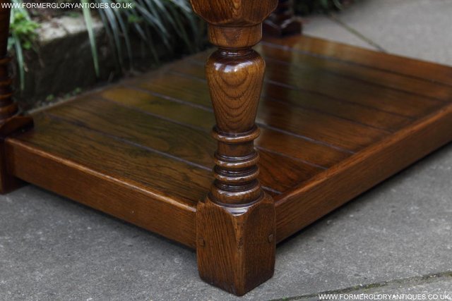 Image 34 of A TAYLOR & Co SOLID OAK COFFEE LAMP PHONE TABLE STAND