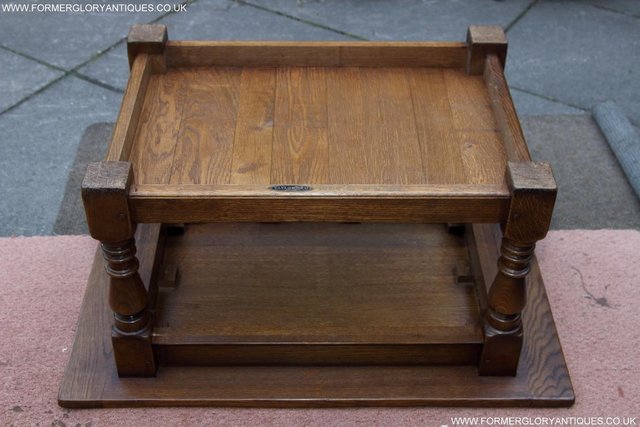 Image 39 of A TAYLOR & Co SOLID OAK COFFEE LAMP PHONE TABLE STAND