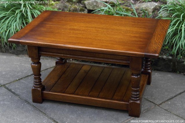 Image 44 of A TAYLOR & Co SOLID OAK COFFEE LAMP PHONE TABLE STAND