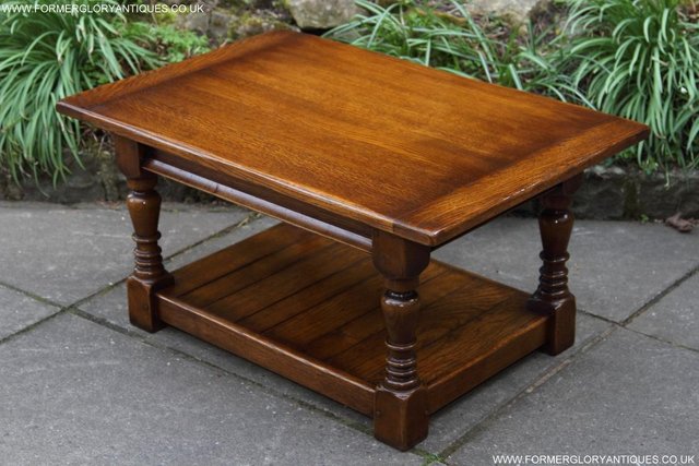 Image 47 of A TAYLOR & Co SOLID OAK COFFEE LAMP PHONE TABLE STAND